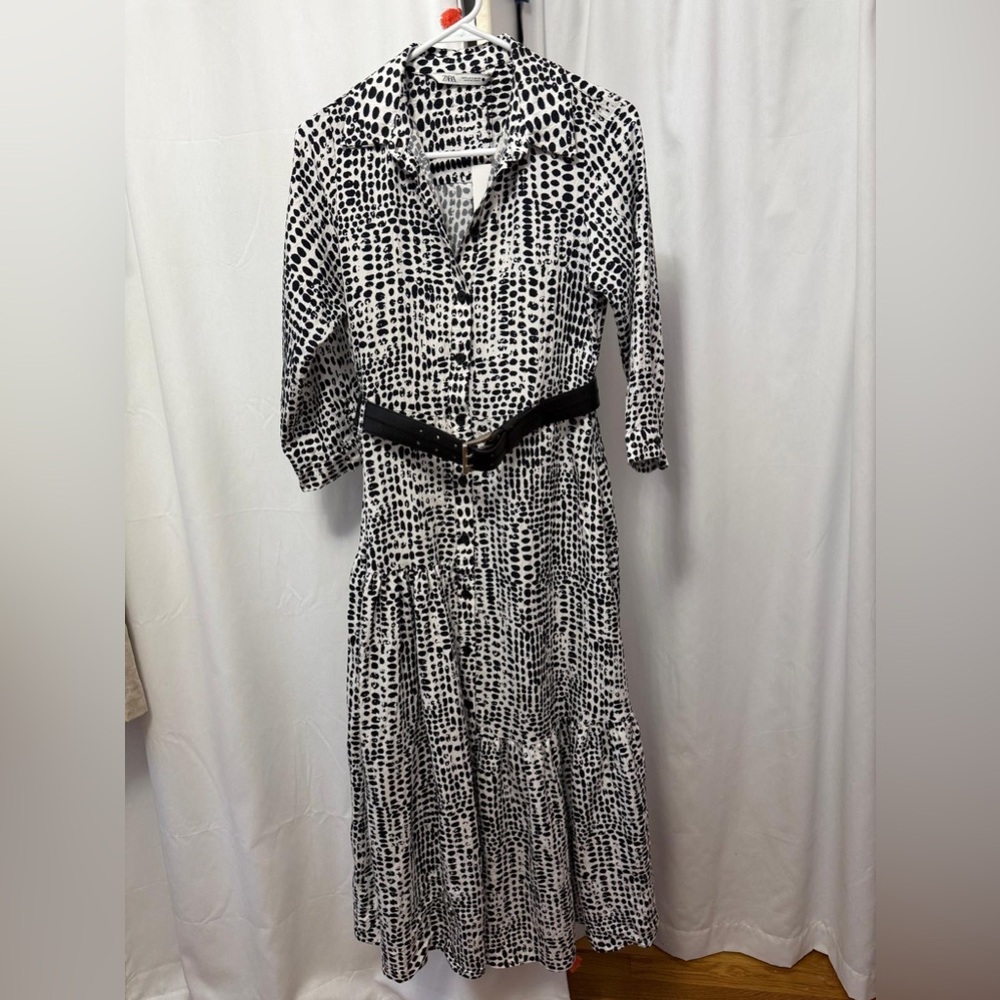Black and White Zara Dress